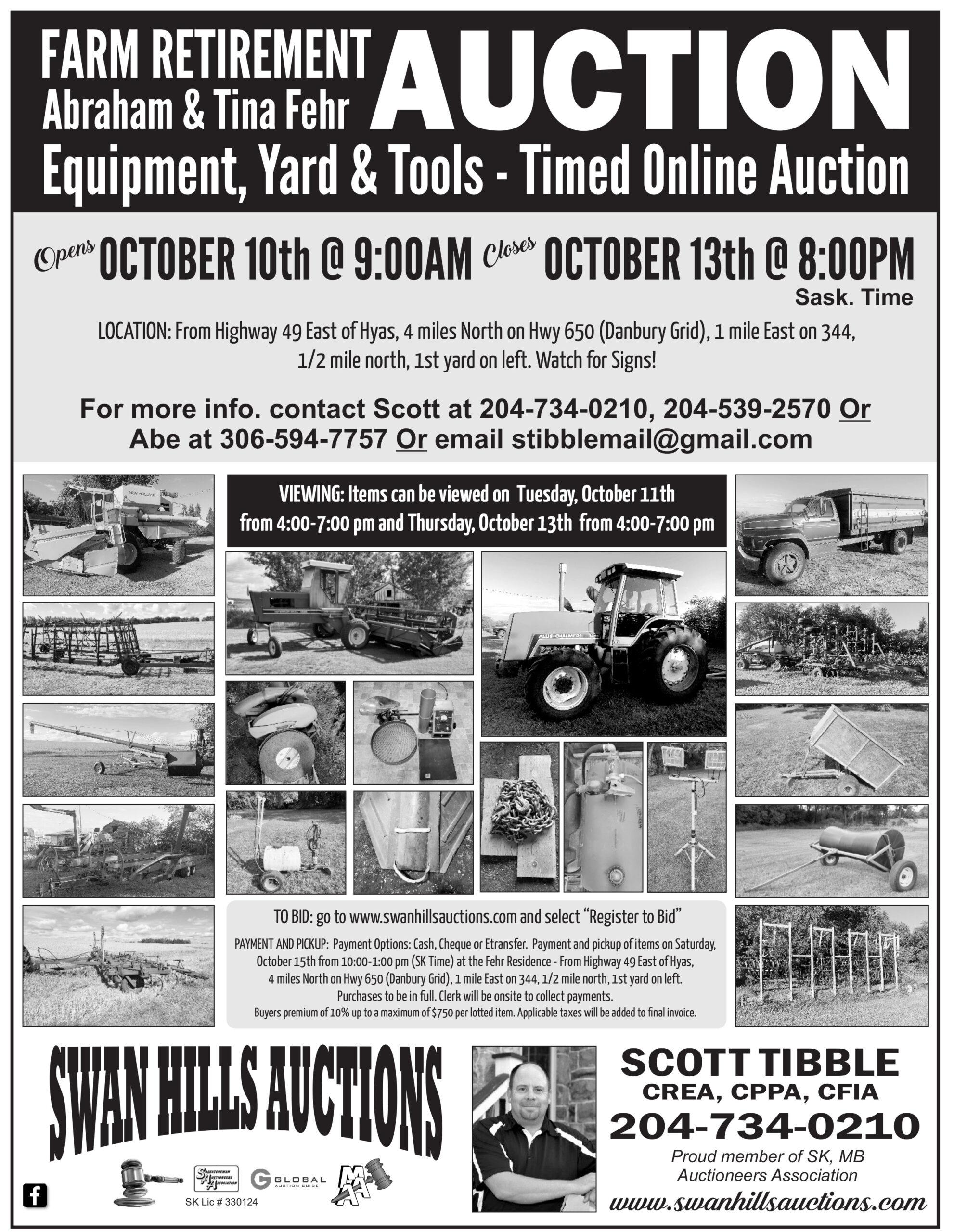 Check out these upcoming auctions!! – Swan Hills Auctions